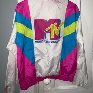 Vintage 80s style MTV windbreaker